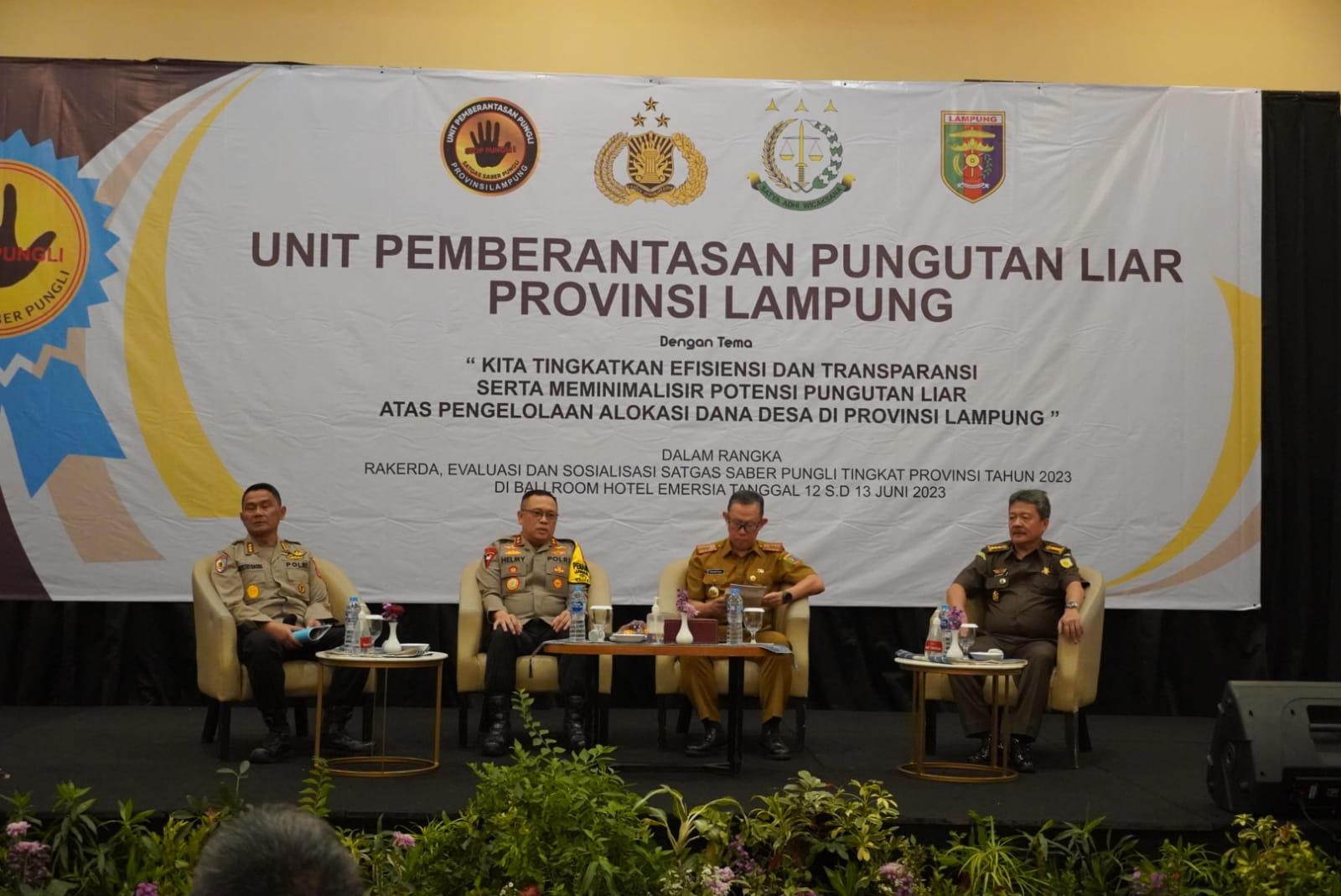 Kapolda Lampung Hadiri Rapat Kerja Daerah Unit Pemberantasan Pungli