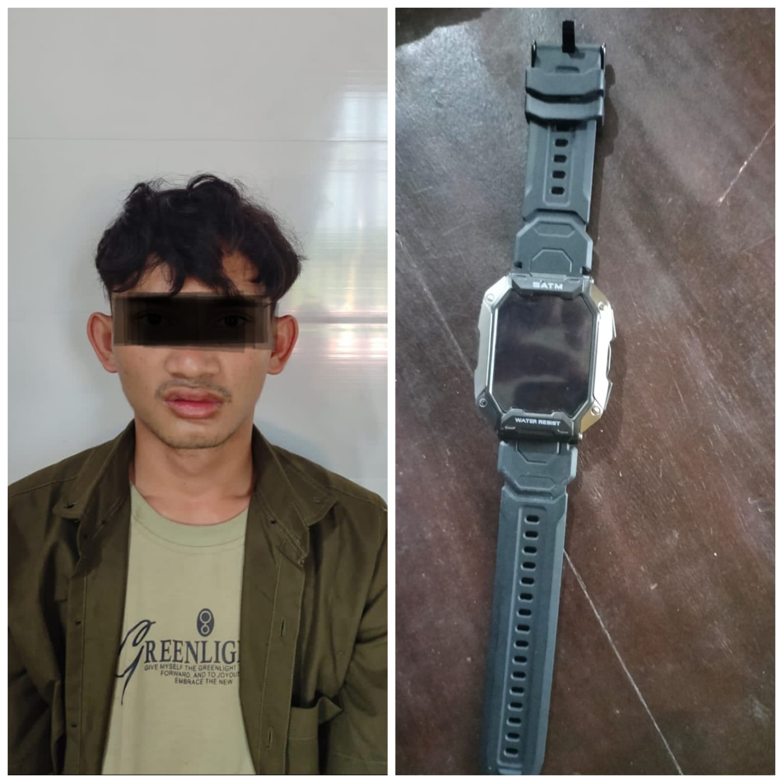 Curi Jam Tangan, Pemuda asal Gunung Batin Ditangkap Polisi