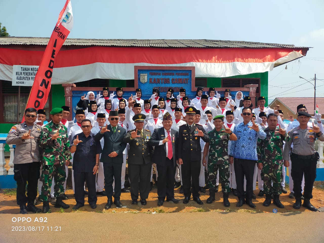 Irwan Rosa Pimpin Upacara HUT RI Ke-78 di Kecamatan Kedondong