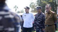 Bupati Pesawaran Sambut Kunker Pangkoarmada Laksdya TNI Heru Kusmanto