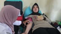 Polres Way Kanan Gelar Donor Darah