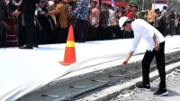 Jalur Rumbia, Sempat Diperbaiki Mlehot Lagi: Pusat Turun, Ruas Jalan pun Mulus