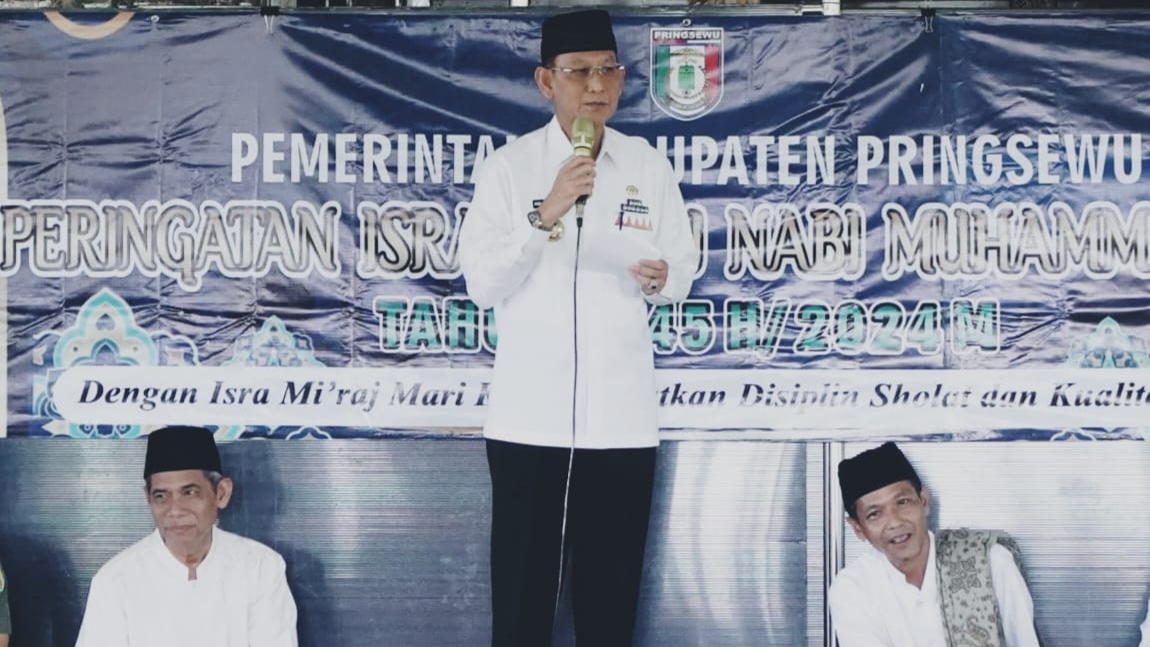 Adi Erlansyah Pimpin Refleksi Isra Miraj: Harmoni Pringsewu Terjaga