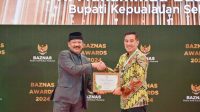 Bupati Pesawaran Dianugerahi Penghargaan Baznas Awards 2024