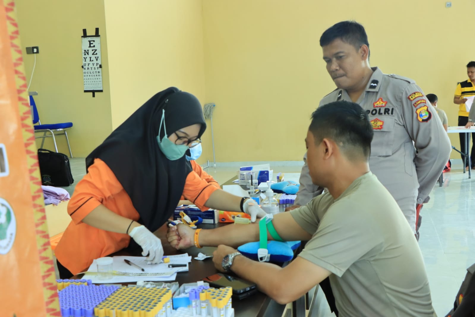 Polres Tubaba Giatkan Pemeriksaan Kesehatan Rutin Bagi Personel