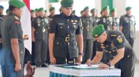 Brigjen TNI Iwan Ma’ruf Zainudin Pimpin Sertijab Kasipers Kasrem 043/Gatam 