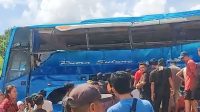 KA Ekspres Rajabasa Seret Bus, Penumpang Meninggal