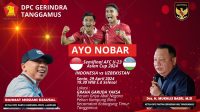 DPC Gerindra Tanggamus Gelar Nobar Piala Asia 