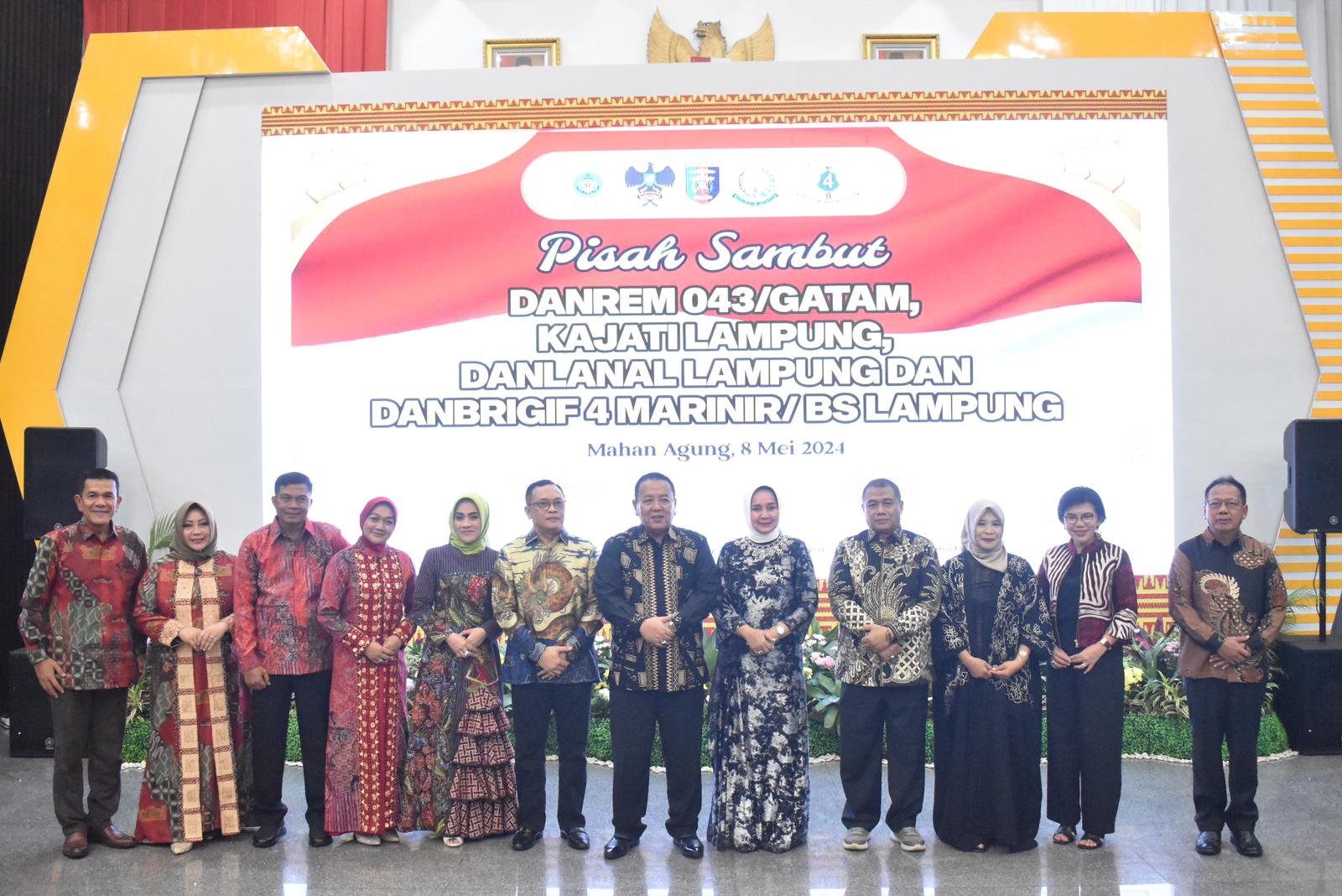 Pisah Sambut Transformasi Kepemimpinan di Korem 043 Gatam
